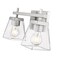 Z-Lite Lauren Vanity, 2-Light, 16 In.W x 6.5 In.L x 8.5 In.H, Brushed Nickel/Clear 819-2V-BN - alternate 8